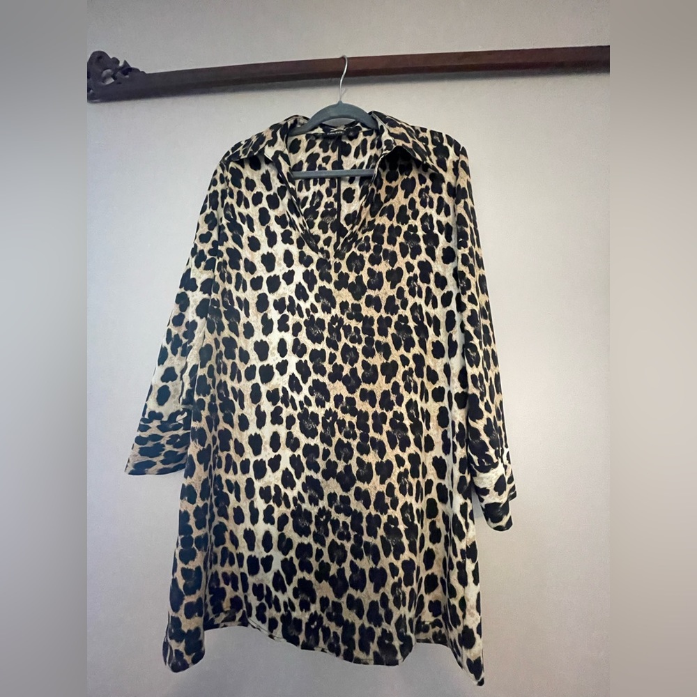 Zara leopard print dress